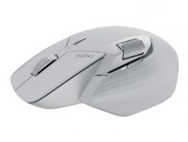 Rapoo MT760L Vezeték nélküli optikai egér, 2,4GHz + Bluetooth, fehér-szürke (226037)